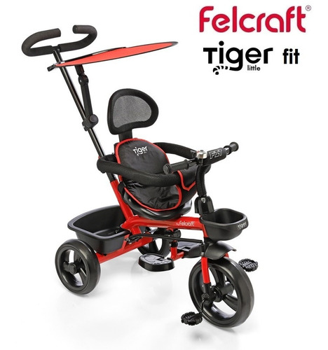 Triciclo Direccional Capota Tiger Deluxe Felcraft Babymovil 