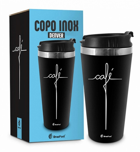 Copo Térmico Emborrachado 450ml Café