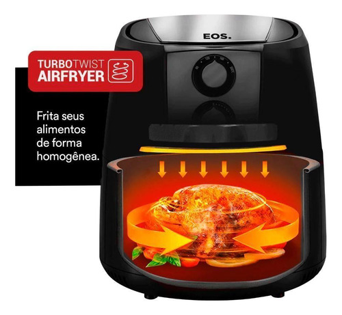 Fritadeira Air Fryer Eos Chef Gourmet Eaf42p 4,2 Litros