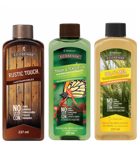 3 Piezas Melaleuca Rustic +tough&tender +sol U Mel 237ml C\u