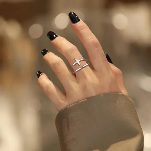 Anillos de cruz para mujer hotsell
