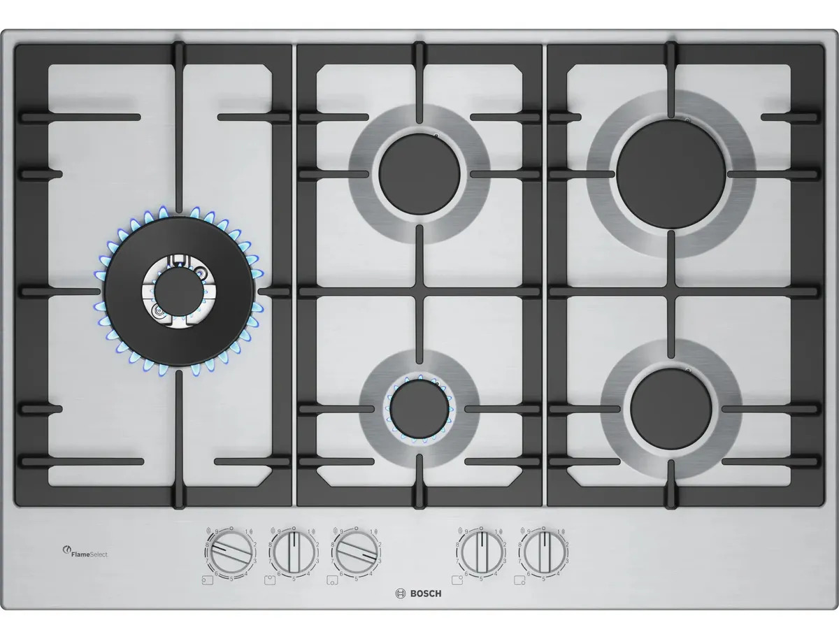 Anafe Bosch Serie 6 Anafe De Gas 75 Cm Acero Pcs7a5i90 Inox