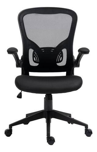 Silla De Escritorio Jd 905 Ergonomica Mesh Negro C/ruedas .*