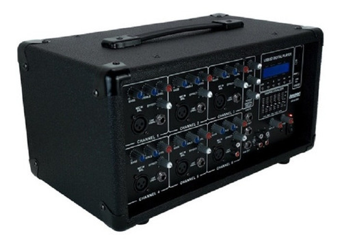 Mixer Potencia Lexsen Mix6150u Consola Potenciada 200 Watts