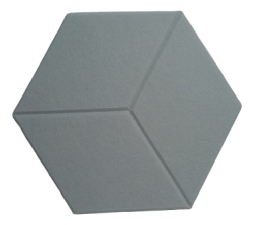Paneles Fonoabsorbentes De Fibra De Poliéster Autoadhesivo Hexagonal 3 Lineas Blanco