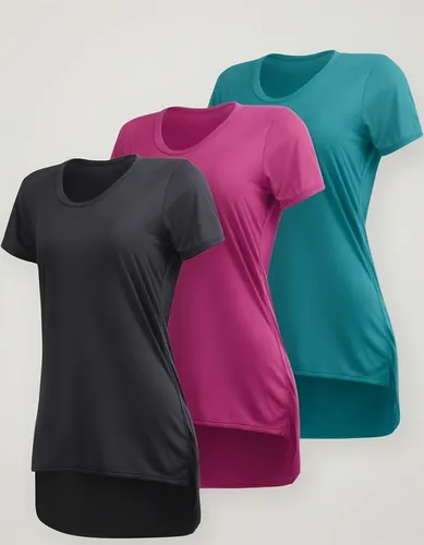 Kit 3 Blusas Mullet Tapa Bumbum Feminina Dry Fit Envio Já 