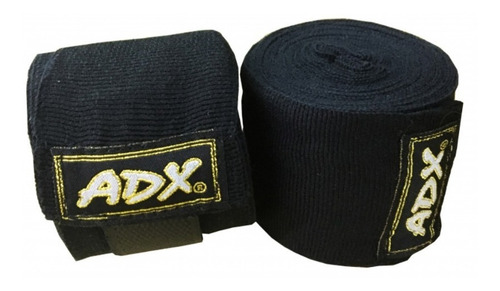 Par De Vendas Para Boxeo 4.5 M Algodon Adx Color Negro
