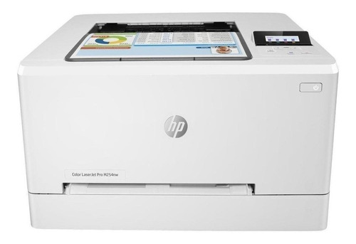 Impressora a cor função única HP LaserJet Pro M254dw com wifi branca 220V - 240V