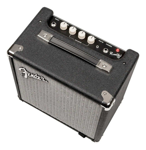 Imagen 1 de 6 de Amplificador Fender Rumble Series 15 Transistor para bajo de 15W color negro/plata 220V