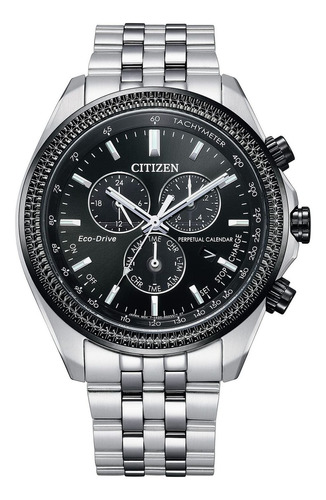 Reloj De Pulsera Citizen Bl5566-50e, Para Hombre, Con Correa De Acero Inoxidable Color, Agujas Color Acero, Subesferas Color Negro, Minutero/segundero Negro