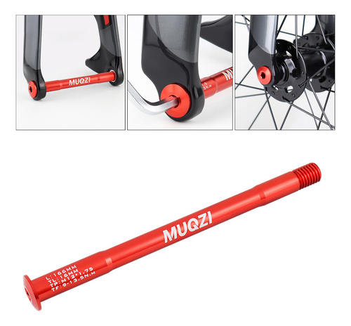 Bicicleta A Través Del Eje Reparación De 166 Mm Rojo