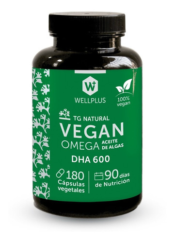 Vegan Omega Dha 600 180 Cápsulas.