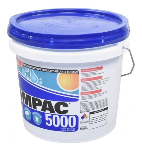 Impac 5000 Fibratado 3.8l Impermeabilizante