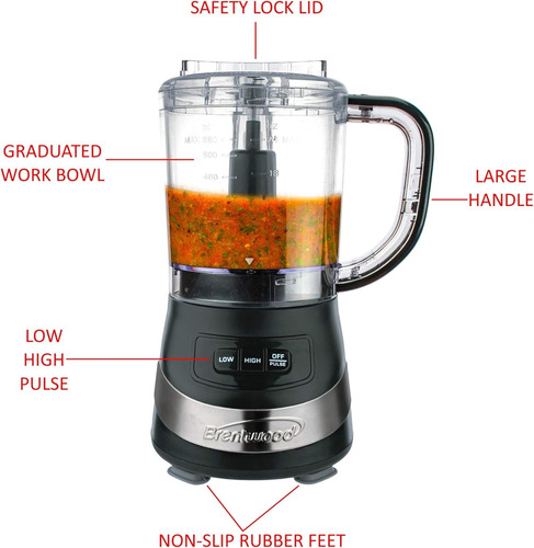 Procesador De Alimentos Picatodo 3 Tazas Brentwood 200w