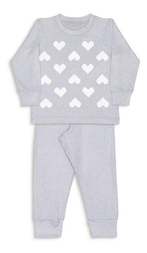 Pijama Infantil Dedeka Melange Menina Pas Toque Super Macio