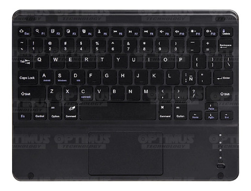 Keyboard + Mouse Touchpad Bluetooth Para Pc Tablet Celular