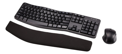 Combo De Teclado Y Ratón Inalámbrico Ergonómico Qwer...