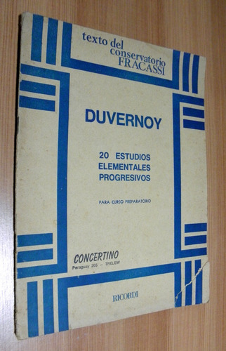 Duvernoy - 20 Estudios Elementales Progresivos