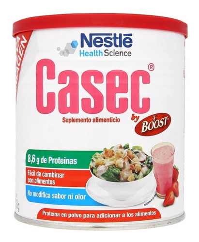 Casec Polvo Alimenticio, Proteína En Polvo, Lata, 300 G