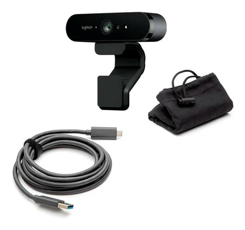 Imagen 6 de 11 de Cámara web Logitech Brio 4K 90FPS color negro