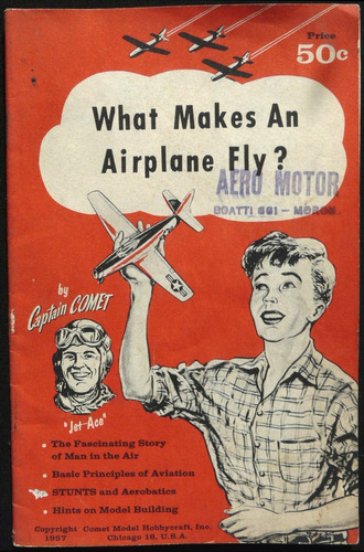 Antiguo Libro Aeromodelismo. Captain Comet. 48n 003