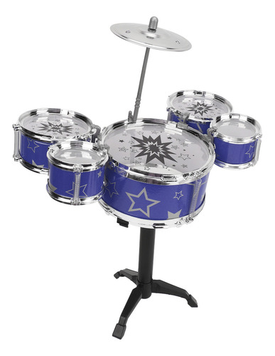Batería Blue Kids, Kit De Jazz Para Niños Pequeños, Coordina