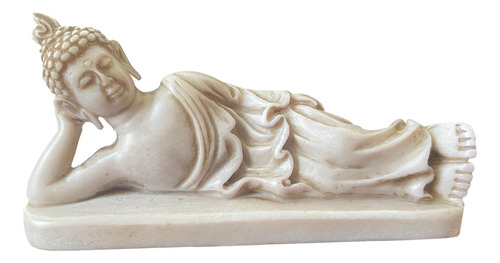 Estatua Buda Reclinable Escultura Meditación 5.5 Pulgadas Mm