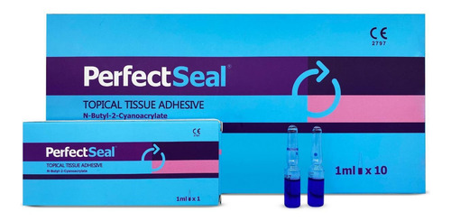 Adhesivo quirúrgico Perfect Seal Cola, caja de 1 ml, 10 unidades