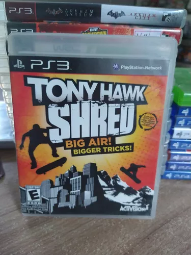 Jogo Tony Hawk Shred Big Air Bigger Tricks Ps3 Midia Fisica