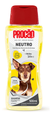 Shampoo Neutro Para Perro - Procao 500ml