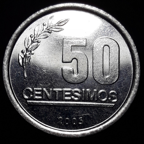 Moneda Uruguay 50 Centésimos 2005