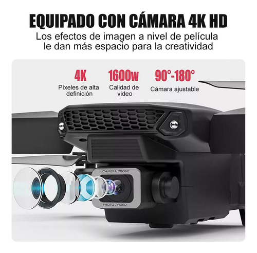 Dron Fpv Con Cámara 4k Wifi Profesional +2batería Recargable