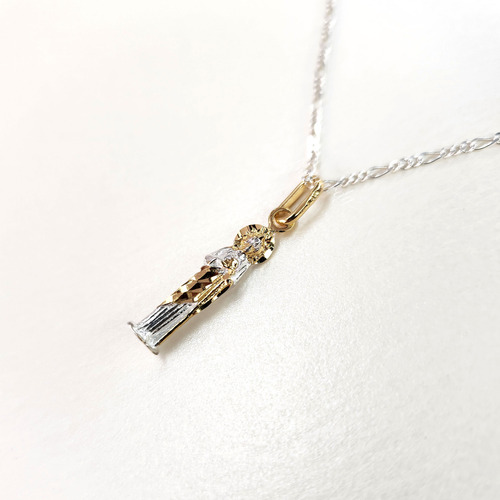 Collar Dije San Judas Tadeo Plata Ley .925 Regalo Pareja