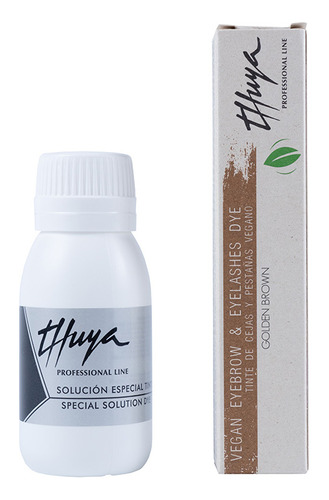 Kit Para Tinte De Cejas Y Pestañas Vegano Golden Brown Thuya