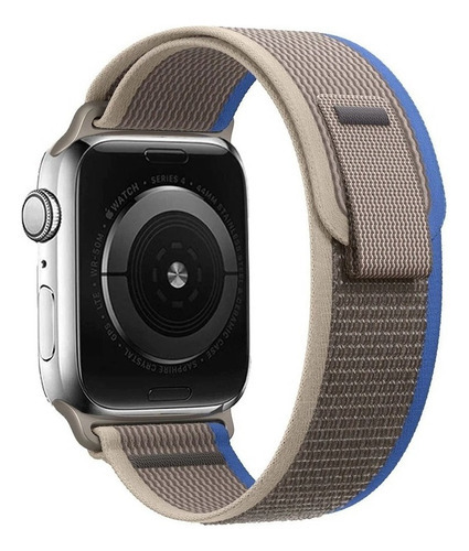 Pulsera Trail 100% compatible con el Apple Watch Ultra de 49 mm, color azul/gris, ancho 49 mm