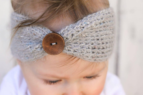 Cabeza De Turbante Para Bebés Qandsweet. Botones De Cabello