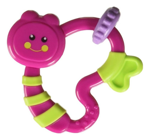 Sonaja Para Bebés De Mariposa Infanti 3+ Color Rosa Chicle