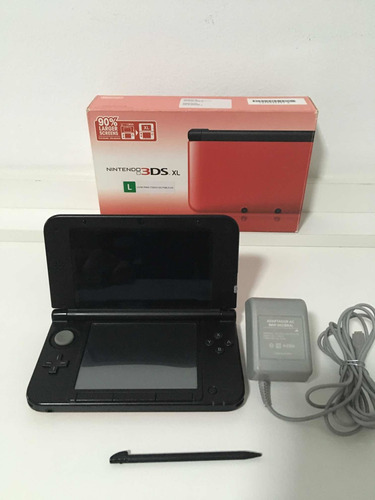 Nintendo 3ds Vermelho Pouco Usado Cartao De Memoria 2 Jo Mercado Livre