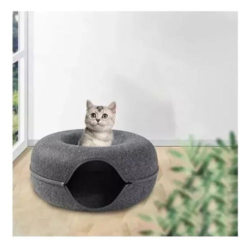 A Cueva Portátil For Gatos Hecha De Fieltro De Vidrio