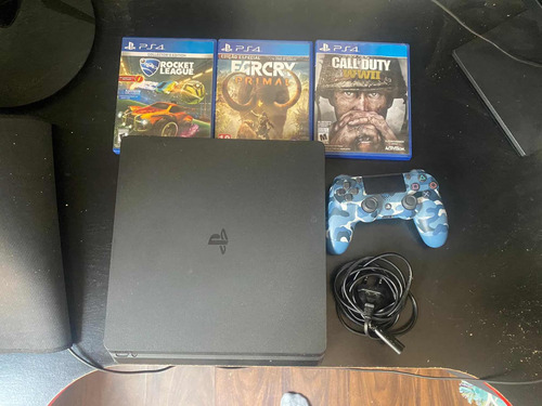 Playstation 4 Slim 1 Tb + Juegos - En Cuotas - Envío Gratis!