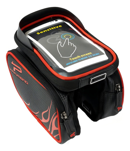 Bolsa De Quadro P/ Celular Promend Mod 2 Velcro Poliuretano Cor Preto