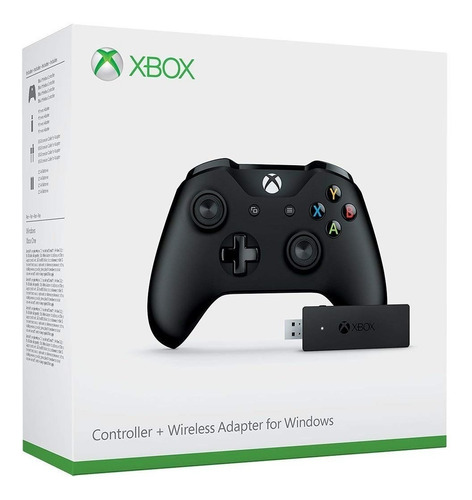 Control Xbox One S Y Pc + Adaptador Microsoft - Masplay