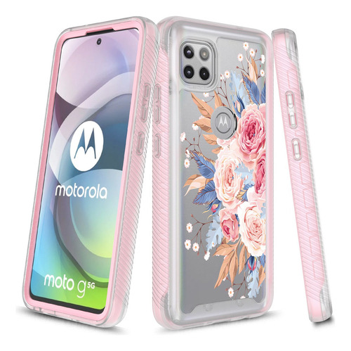 Funda Rosebono Compatible Con Moto G 5g 2021/moto One 5g Ace