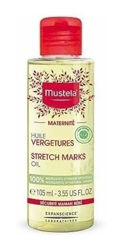 Aceite De Estrias Mustela, 3.54 Fl. Oz, 100% Ingredientes D