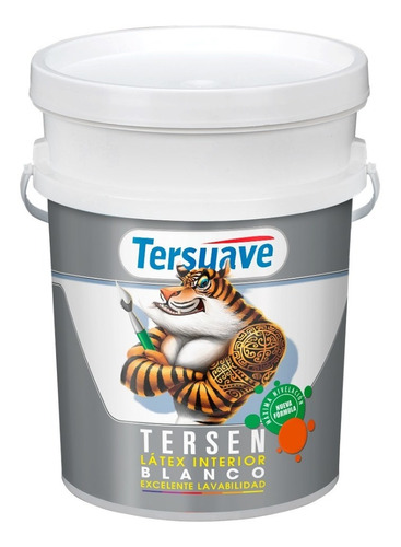 Pintura Latex Interior Blanco Tersen Tersuave Lavable 10 Lt