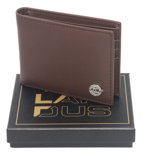 Cartera Lujo Billetera Piel Genuino Ted Lapidus Color Cafe06