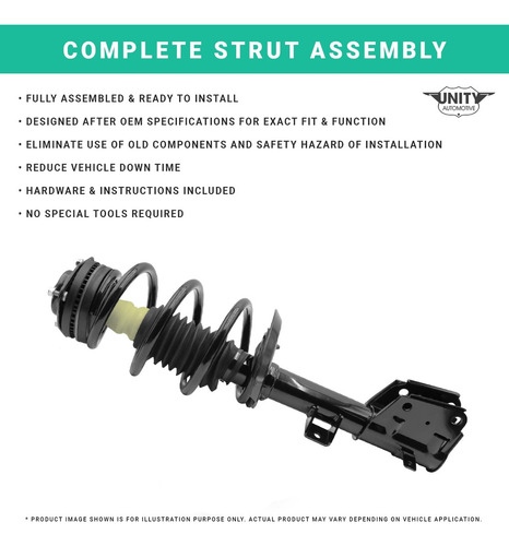 Unity Automotive 11187 Delantero De La Izquierda Strut Assem