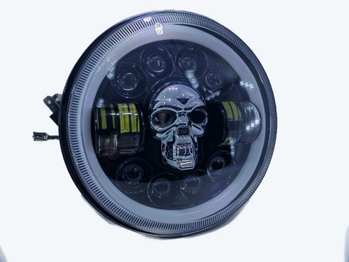 Faro Redondo Daymaker Forma Calavera Rgb 7 Pulgadas 12 Lupas