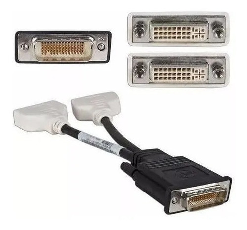 Imagen 1 de 4 de Cable Dual Dvi-i Para Conectar 2 Monitores