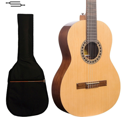 Guitarra Criolla Gracia G9 Clasica Superior Nogal + Funda